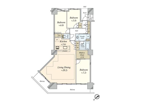 シティタワー品川 間取図(平面図) シティタワー品川 間取図(平面図)