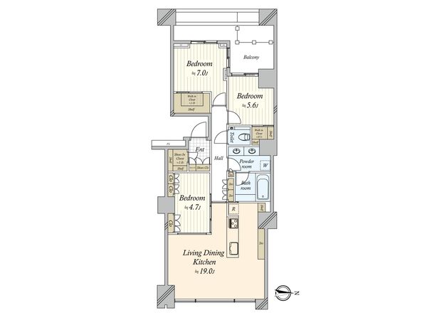 ワールドシティタワーズ アクアタワー 間取図(平面図) ワールドシティタワーズ アクアタワー 間取図(平面図)
