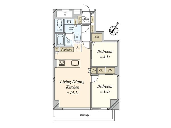 マンション島津山 間取図(平面図) マンション島津山 間取図(平面図)