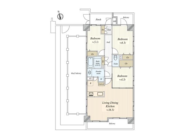 ゼファー東陽町 間取図(平面図)