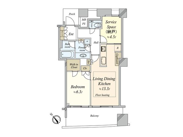 品川Vタワー タワー棟 間取図(平面図) 間取図(平面図)