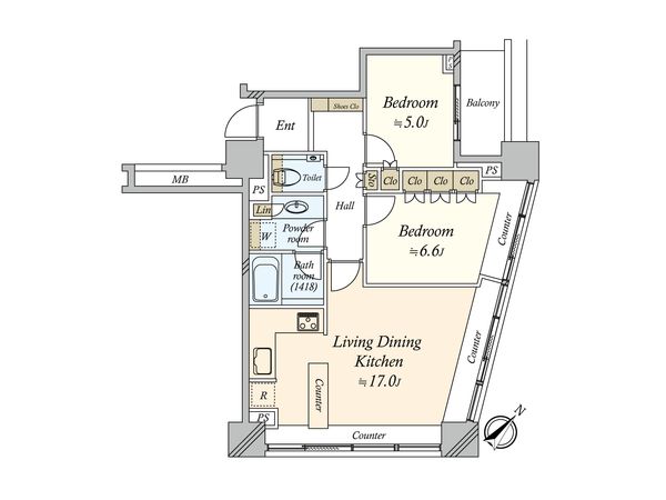 ザ・ヒルトップタワー高輪台 間取図(平面図) ザ・ヒルトップタワー高輪台 間取図(平面図)