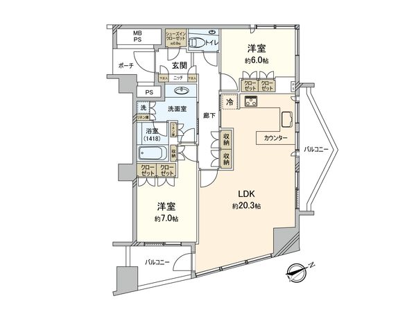 品川Vタワー タワー棟 間取図(平面図) 品川Vタワー タワー棟 間取図(平面図)