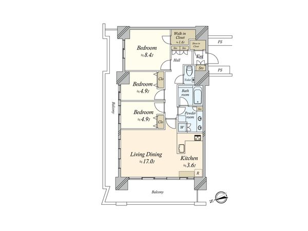 パークタワー品川ベイワード 間取図(平面図) パークタワー品川ベイワード 間取図(平面図)