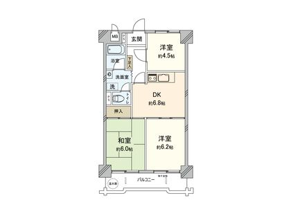 光シャンブル品川東八ッ山公園 間取図(平面図)