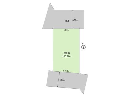 中川4丁目土地 2区画 区画図