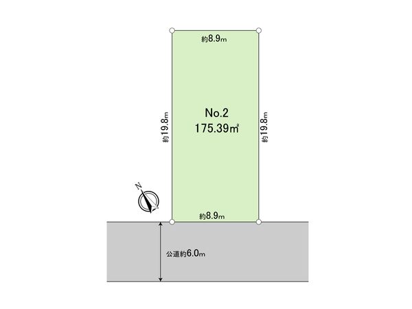 早渕3丁目土地 2区画 区画図 早渕3丁目土地 2区画 区画図