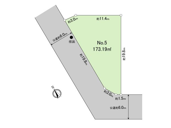 早渕3丁目土地 5区画 区画図 早渕3丁目土地 5区画 区画図