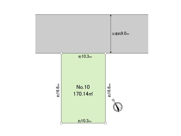 早渕3丁目土地 10区画 区画図