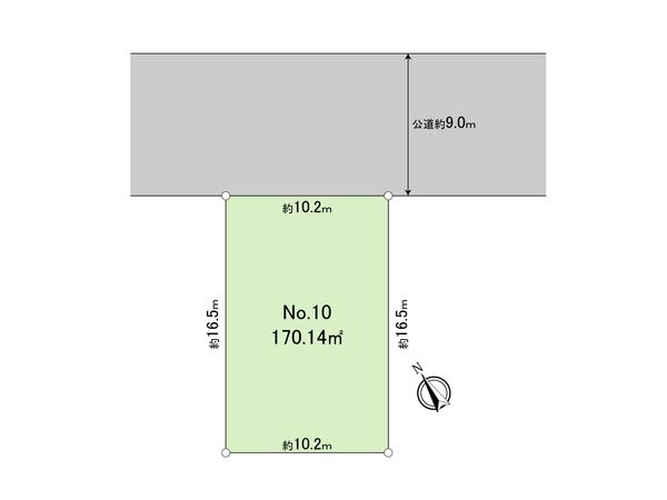 早渕3丁目土地 10区画 区画図