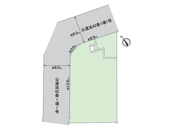 中川4丁目 土地 区画図