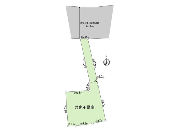 川崎市宮前区有馬8丁目 土地 区画図 川崎市宮前区有馬8丁目 土地 区画図