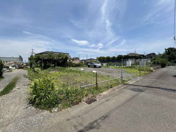 南山田町 土地 前面道路含む外観