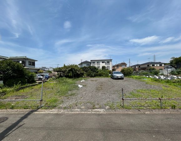 南山田町 土地 前面道路含む外観
