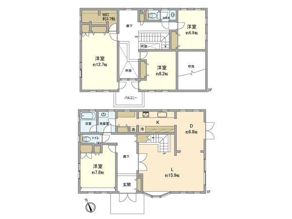 中川3丁目 戸建 間取図(平面図) 間取図(平面図)