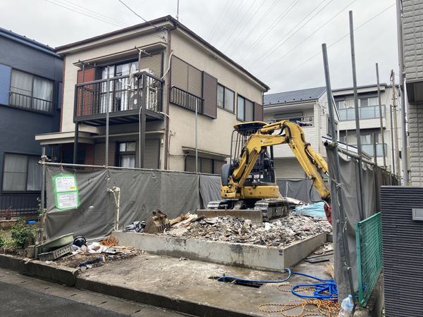 東山田町新築戸建 現在解体中（４月１０日前後解体完了予定）