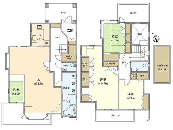 中川4丁目戸建 間取図(平面図)