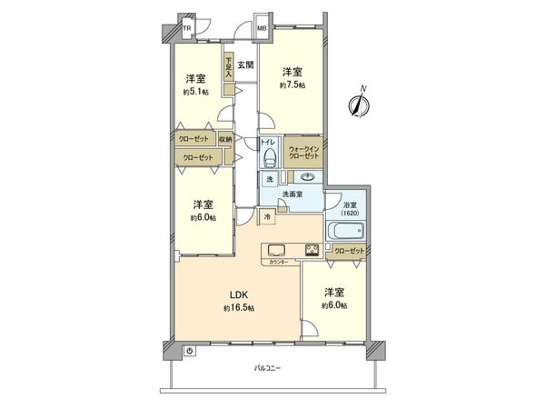 ビューリッシュ港北ニュータウン ヴェルディーヌ 間取図(平面図) 間取図(平面図)