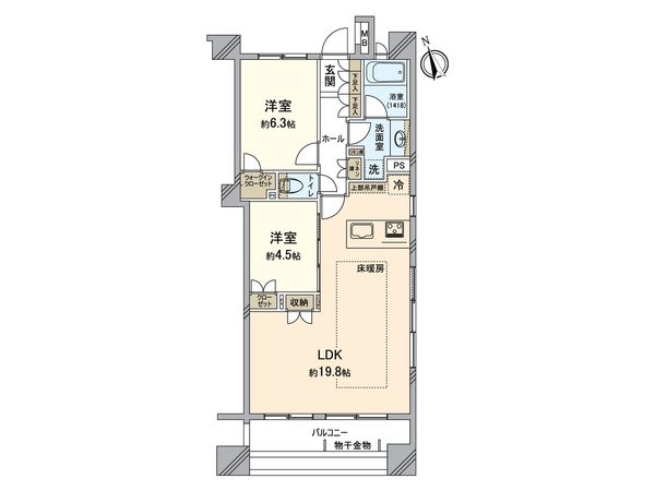 ベルジェンドセンター南パークレジデンス 間取図(平面図)