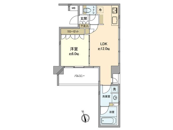 ベルジェンドセンター南 間取図(平面図)