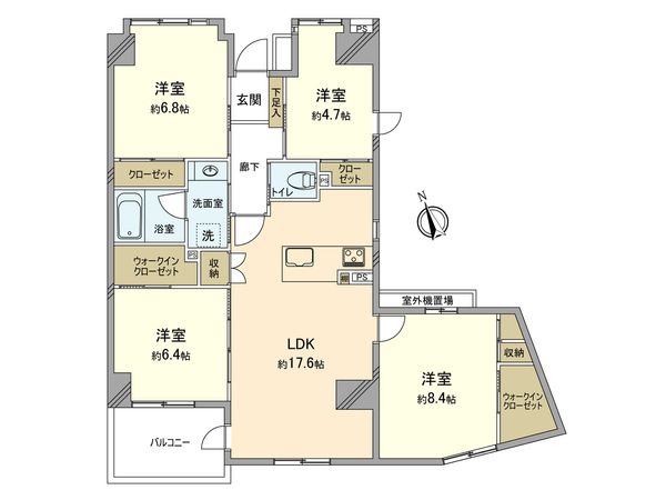 プロムナード仲町台 9号棟 間取図(平面図)