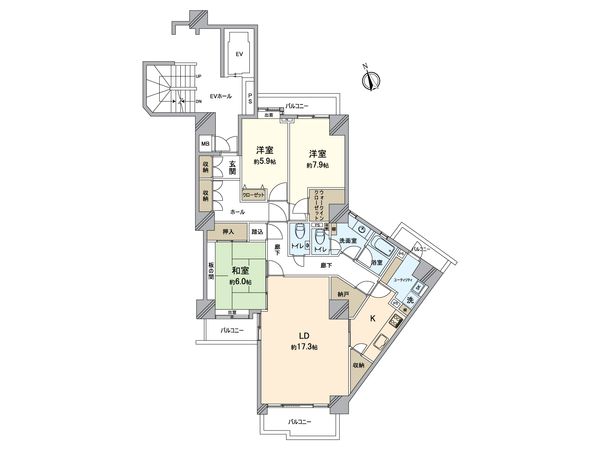 港北ガーデンホームズ 間取図(平面図) 間取図(平面図)