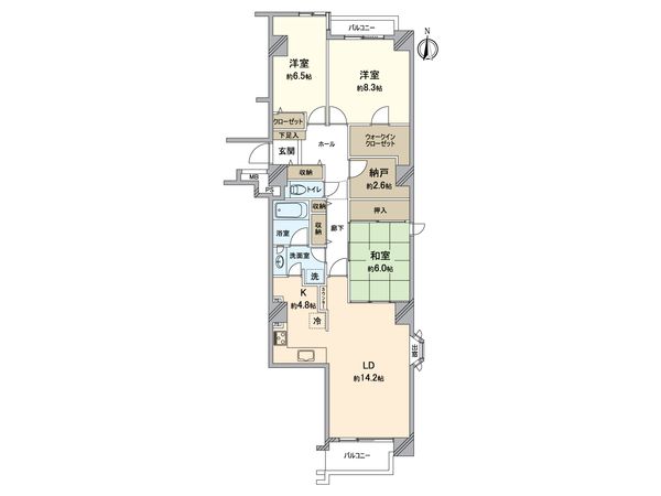 港北ファミールハイツ 10号棟 間取図(平面図) 港北ファミールハイツ 10号棟 間取図(平面図)