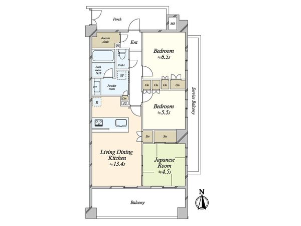 フィスナレジデンスセンター南 間取図(平面図) フィスナレジデンスセンター南 間取図(平面図)