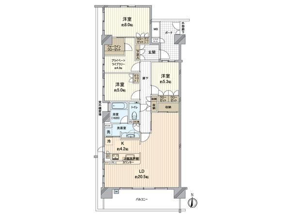 タンタタウン 6番街 間取図(平面図)