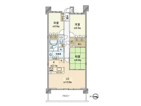 ヴィスタシア港北の丘 間取図(平面図)