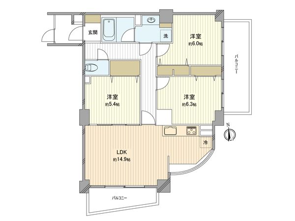 ネクステート菱和仲町台 間取図(平面図) ネクステート菱和仲町台 間取図(平面図)