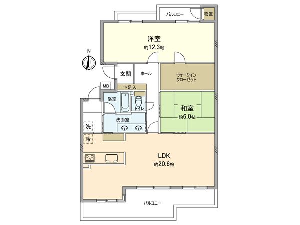 メゾンふじのき台 12-10号棟 間取図(平面図) メゾンふじのき台 12-10号棟 間取図(平面図)