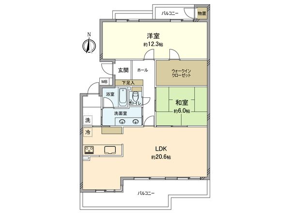 メゾンふじのき台 12-10号棟 間取図(平面図) メゾンふじのき台 12-10号棟 間取図(平面図)