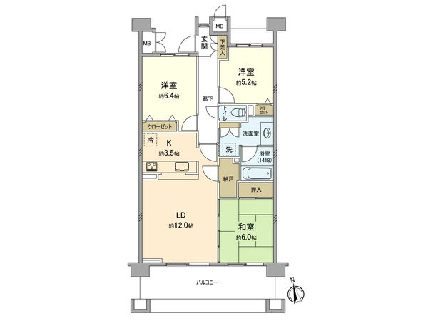レフリアパークアネシス イーストコート 間取図(平面図) レフリアパークアネシス イーストコート 間取図(平面図)