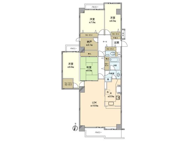 港北ファミールハイツ 8号棟 間取図(平面図) 港北ファミールハイツ 8号棟 間取図(平面図)
