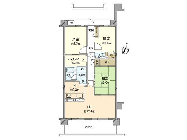 仲町台パークヒルズ7号棟 間取図(平面図) 仲町台パークヒルズ7号棟 間取図(平面図)