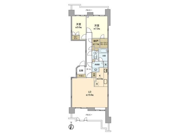 港北ガーデンヒルズ E棟 間取図(平面図) 港北ガーデンヒルズ E棟 間取図(平面図)