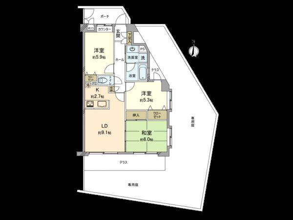 ライオンズマンション港北ニュータウン 間取図(平面図) 間取図(平面図)