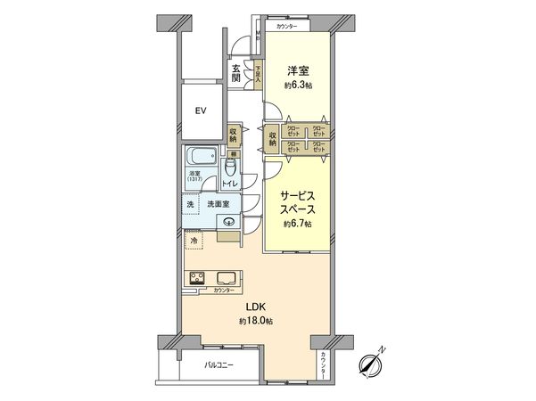 ビュープラザセンター北 3-1号棟 間取図(平面図) ビュープラザセンター北 3-1号棟 間取図(平面図)
