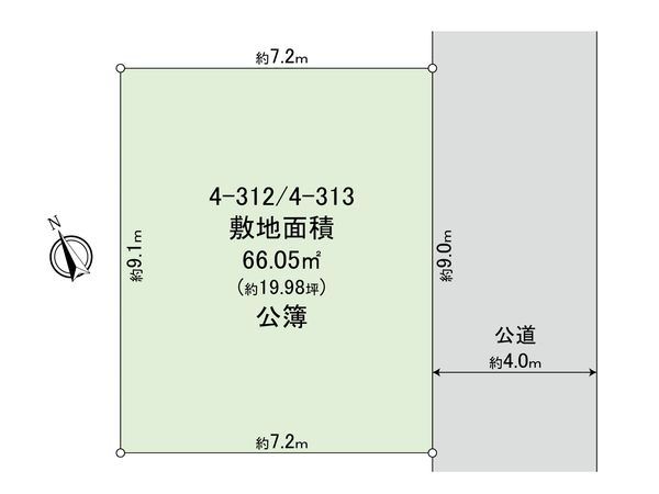 船橋市浜町1丁目土地 区画図 船橋市浜町1丁目土地 区画図