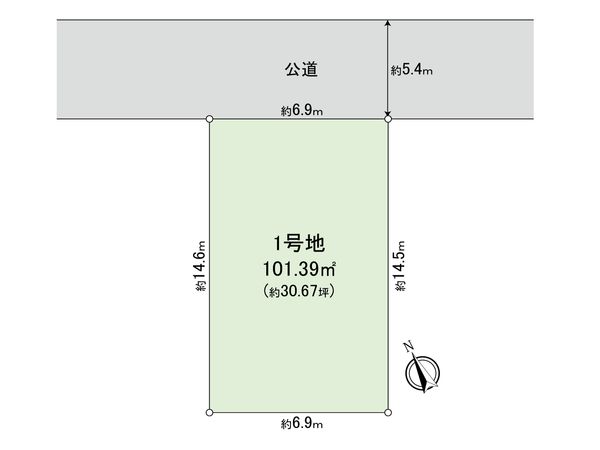 習志野市谷津3丁目土地 区画図 習志野市谷津3丁目土地 区画図