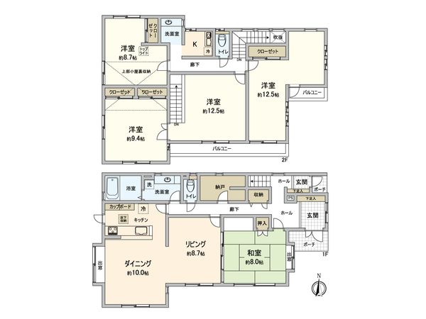 船橋市宮本7丁目 戸建 間取図(平面図) 船橋市宮本7丁目 戸建 間取図(平面図)