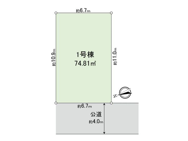 船橋市日の出1丁目新築戸建 1号棟 間取図(平面図) 船橋市日の出1丁目新築戸建 1号棟 間取図(平面図)