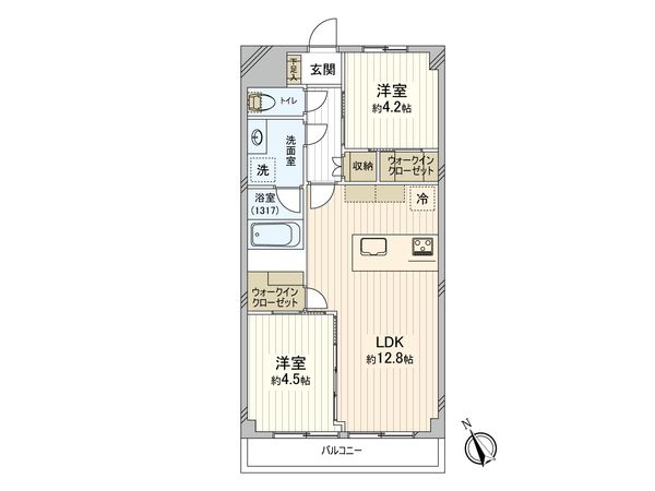 秀和谷津遊園レジデンス 間取図(平面図)