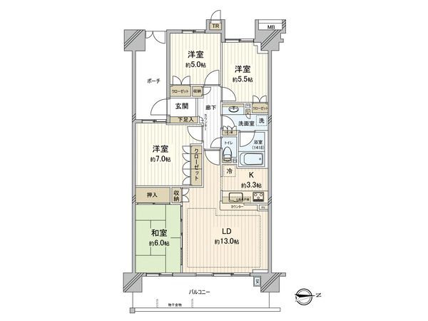 グランドホライゾン・トーキョーベイ 間取図(平面図) グランドホライゾン・トーキョーベイ 間取図(平面図)