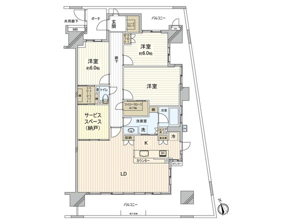 ワンダーベイシティSAZAN 間取図(平面図) ワンダーベイシティSAZAN 間取図(平面図)