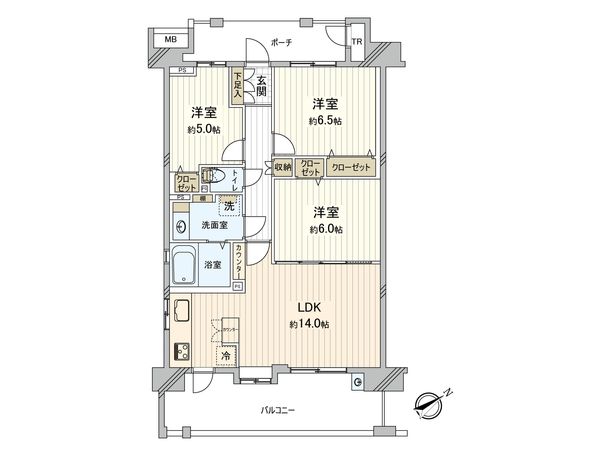 ヴェルデコア新習志野 間取図(平面図)
