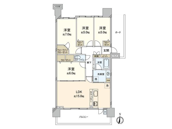 ワンダーベイシティSAZAN 間取図(平面図)