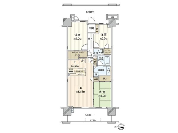 ワンダーベイシティSAZAN 間取図(平面図)