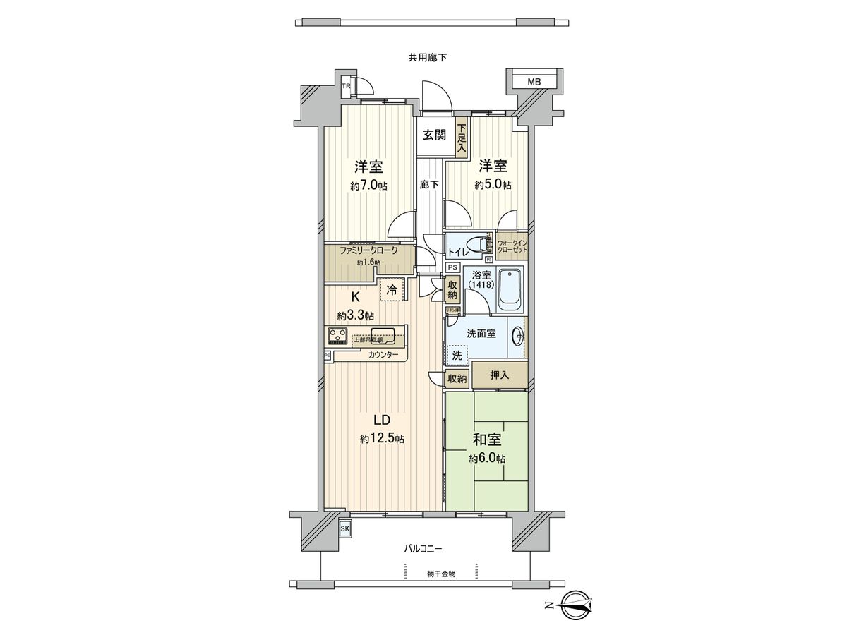 ワンダーベイシティSAZAN 間取図(平面図) 間取図(平面図)